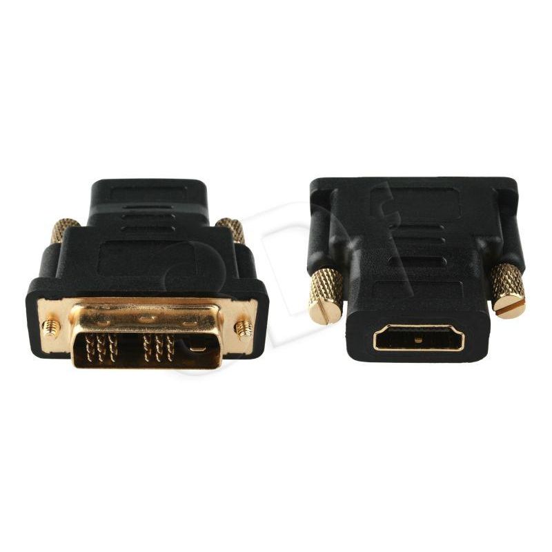 kabel CABLEXPERT red. HDMI na DVI, F/M, pozlátené kontakty, černá kabel CABLEXPERT red. HDMI na DVI, F/M, pozlátené kontakty, černá