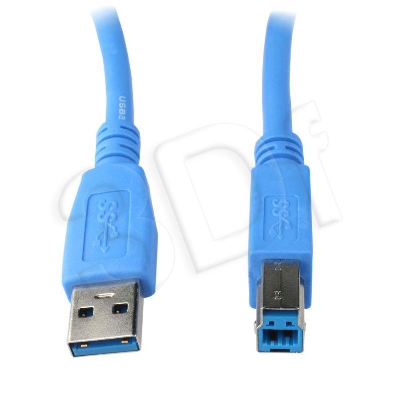 kabel CABLEXPERT USB A-B 1, 8 m 3.0, modrý kabel CABLEXPERT USB A-B 1, 8 m 3.0, modrý