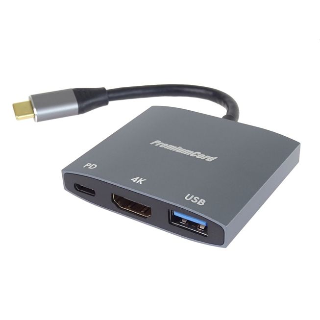 PremiumCord adaptér USB-C na HDMI, USB3.2, PD, rozlíšenie 4K a FULL HD 1080p PremiumCord adaptér USB-C na HDMI, USB3.2, PD, rozlíšenie 4K a FULL HD 1080p