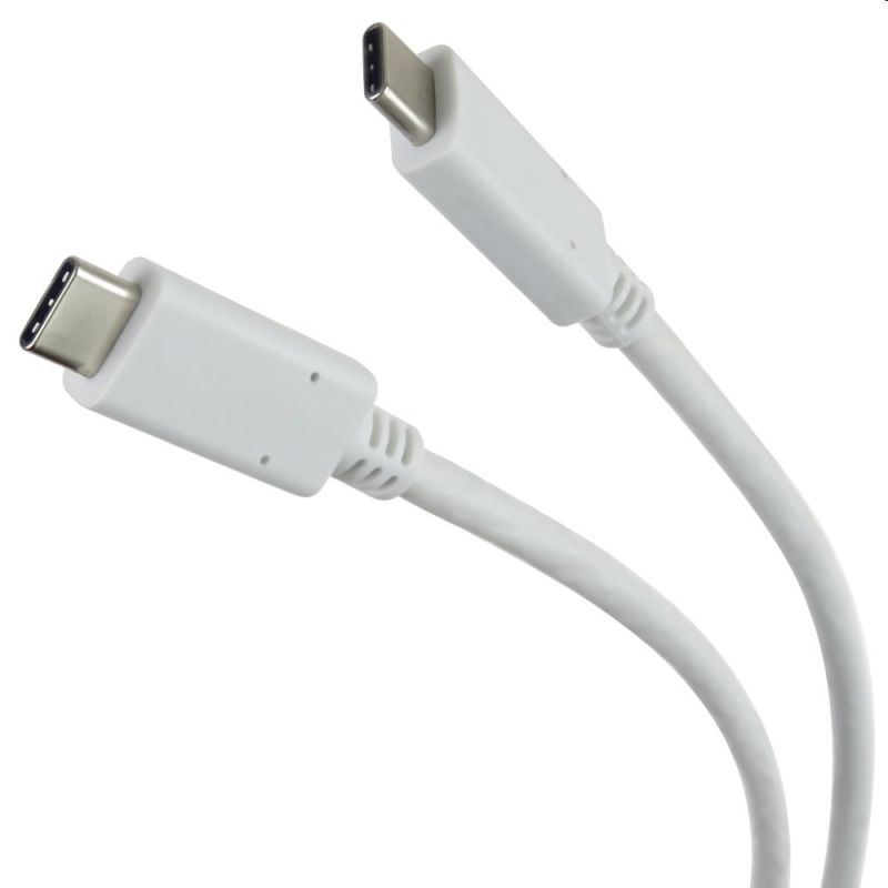 PremiumCord kábel USB 3.2 konektor C/male - USB 3.2 C/male, biely, 1m PremiumCord kábel USB 3.2 konektor C/male - USB 3.2 C/male, biely, 1m