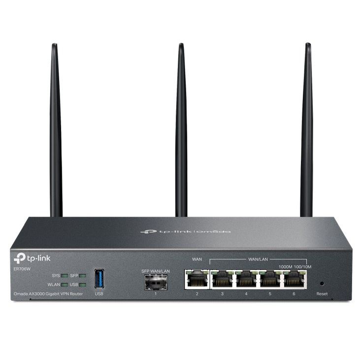 tp-link ER706W, Omada AX3000 Wi-Fi 6 Gigabit VPN RouterPORT tp-link ER706W, Omada AX3000 Wi-Fi 6 Gigabit VPN RouterPORT