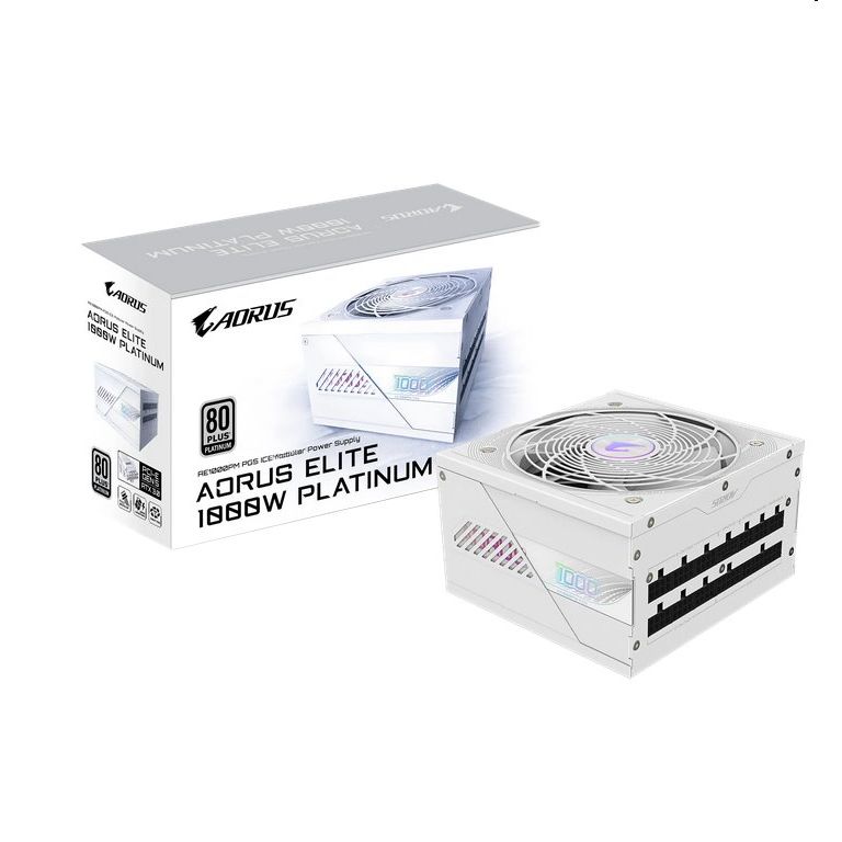 Gigabyte AORUS ELITE P1000W 80+ Platinum Modular PCIe 5 ICE Gigabyte AORUS ELITE P1000W 80+ Platinum Modular PCIe 5 ICE