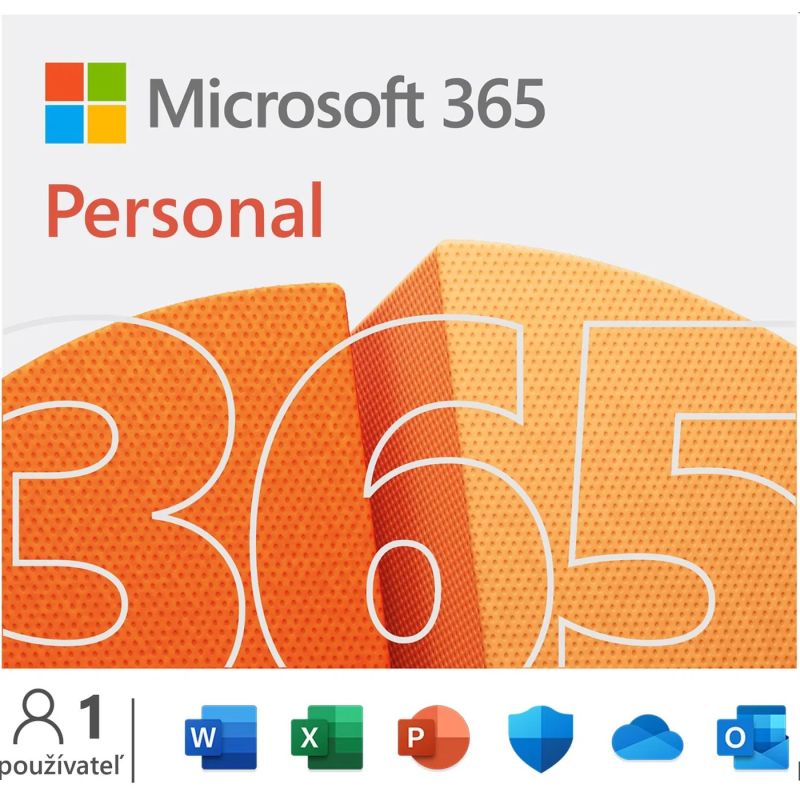 Microsoft 365 Personal SK - box, predplatné 1 rok, 1 osoba Microsoft 365 Personal SK - box, predplatné 1 rok, 1 osoba