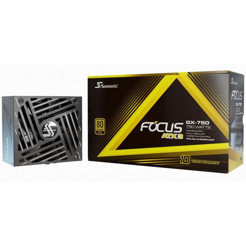 Seasonic FOCUS GX GOLD 750W V4 ATX 3.1, PCIe 5.1, modular Seasonic FOCUS GX GOLD 750W V4 ATX 3.1, PCIe 5.1, modular