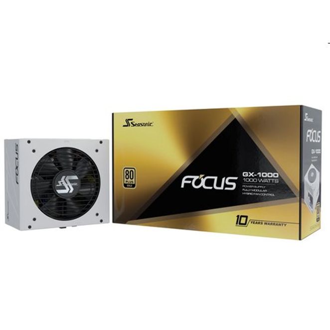 Seasonic FOCUS GX White Edition GOLD 1000W V4 ATX 3.1, PCIe 5.1, modular Seasonic FOCUS GX White Edition GOLD 1000W V4 ATX 3.1, PCIe 5.1, modular