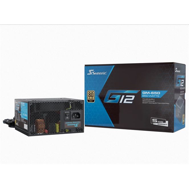 Seasonic G12 GOLD 650W, semi-modular Seasonic G12 GOLD 650W, semi-modular