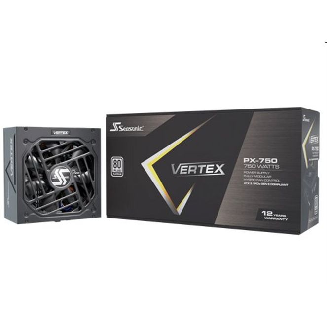 Seasonic VERTEX PX PLATINUM 750W ATX 3.1, PCIe 5.1, modular Seasonic VERTEX PX PLATINUM 750W ATX 3.1, PCIe 5.1, modular