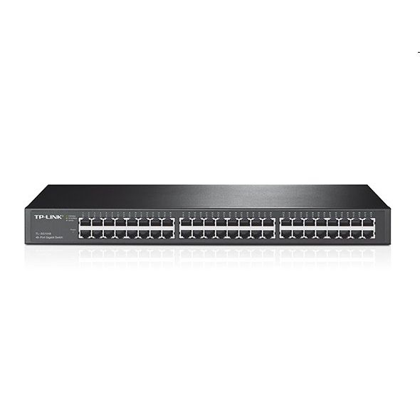 tp-link TL-SG1048, 48 port Gigabit Rack/Desktop Switch, 48x 10/100/1000M RJ45 ports, 1U, 19" rack-mountable, steel case tp-link TL-SG1048, 48 port Gigabit Rack/Desktop Switch, 48x 10/100/1000M RJ45 ports, 1U, 19" rack-mountable, steel case