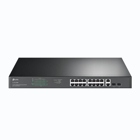 tp-link TL-SG1218MP, 18portový gigabitový switch do racku s 16 porty POE+ tp-link TL-SG1218MP, 18portový gigabitový switch do racku s 16 porty POE+