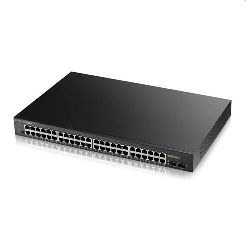Zyxel GS1900-48HP v2, 48-port GbE L2 Smart Switch, 170 Watt rackmount Zyxel GS1900-48HP v2, 48-port GbE L2 Smart Switch, 170 Watt rackmount