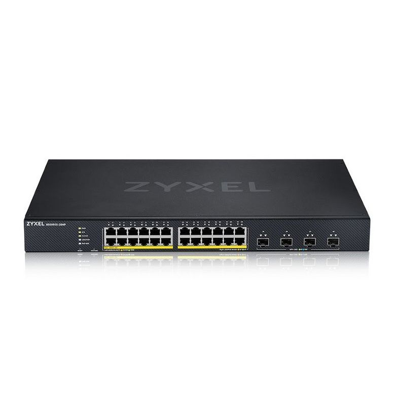 Zyxel XGS1935-28HP, 28 Port Smart Managed POE Switch, 24x Gigabit POE and 4x 10G SFP+, hybrid mode, standalone or NebulaFlex Cloud Zyxel XGS1935-28HP, 28 Port Smart Managed POE Switch, 24x Gigabit POE and 4x 10G SFP+, hybrid mode, standalone or NebulaFlex Cloud