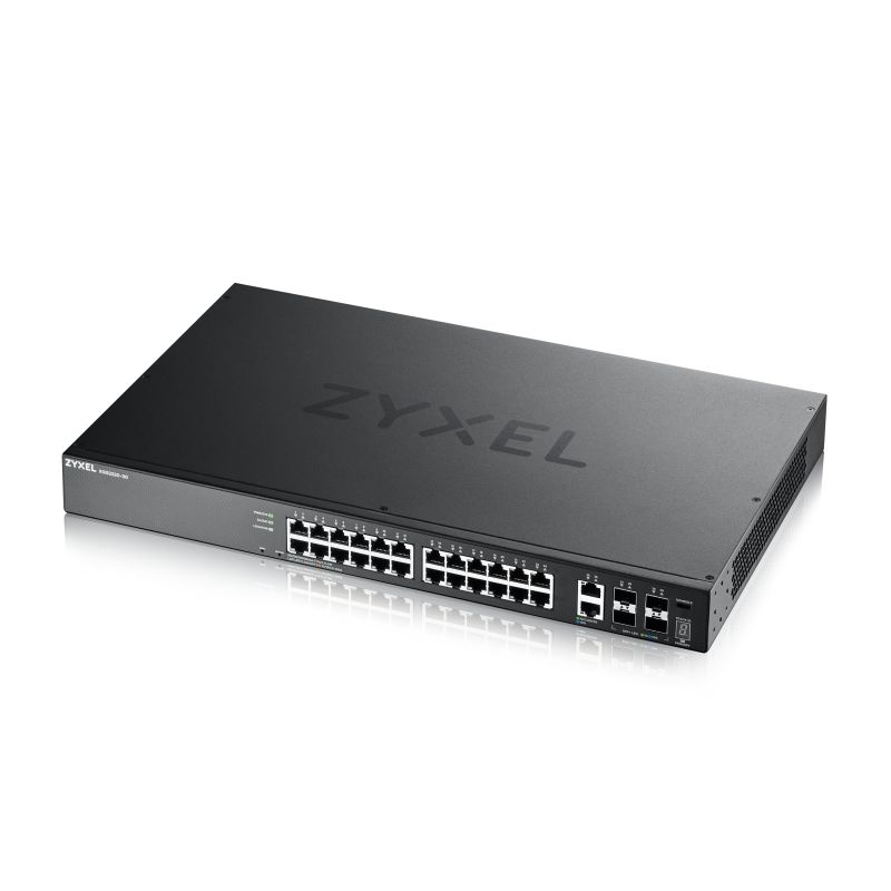 Zyxel XGS2220-30, L3 Access Switch, 24x1G RJ45 2x10 mG RJ45, 4x10G SFP+ Uplink, incl. 1 yr NebulaFlex Pro Zyxel XGS2220-30, L3 Access Switch, 24x1G RJ45 2x10 mG RJ45, 4x10G SFP+ Uplink, incl. 1 yr NebulaFlex Pro