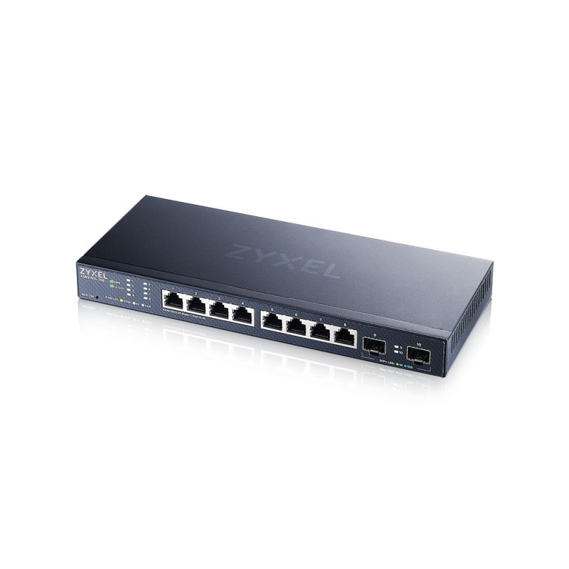 Zyxel XMG1915-10E, 8-port 2.5GbE, 2 SFP+ Smart Switch, hybird mode, standalone or NebulaFlex Cloud Zyxel XMG1915-10E, 8-port 2.5GbE, 2 SFP+ Smart Switch, hybird mode, standalone or NebulaFlex Cloud