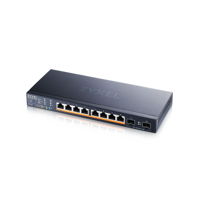 Zyxel XMG1915-10EP, 8-port 2.5GbE, 2 SFP+, 8 x POE++ 130W Smart Switch, hybird mode, standalone or NebulaFlex Cloud Zyxel XMG1915-10EP, 8-port 2.5GbE, 2 SFP+, 8 x POE++ 130W Smart Switch, hybird mode, standalone or NebulaFlex Cloud