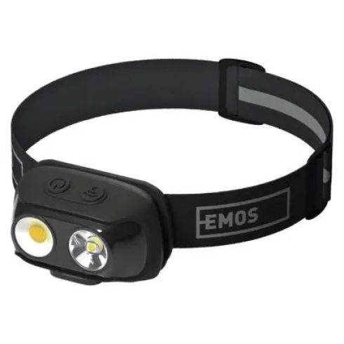 EMOS COB LED nabíjacia čelovka P3542, 500 lm, 130 m, Li-pol 1200 mAh EMOS COB LED nabíjacia čelovka P3542, 500 lm, 130 m, Li-pol 1200 mAh