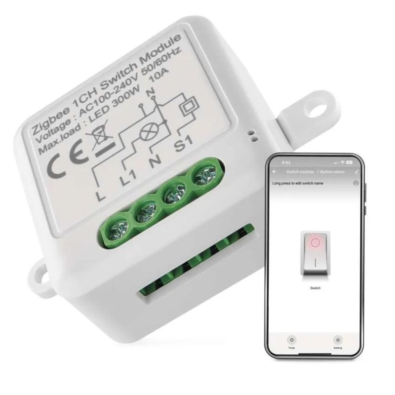 EMOS GoSmart spínací modul IP-2101SZ, ZigBee, 1-kanálový EMOS GoSmart spínací modul IP-2101SZ, ZigBee, 1-kanálový