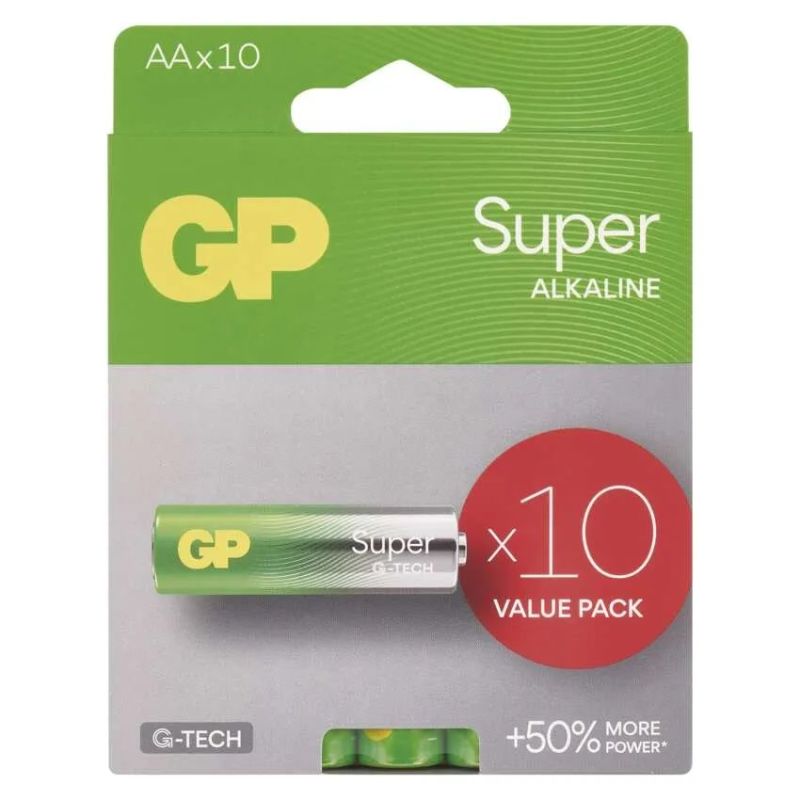 EMOS GP Alkalická baterie GP Super LR6 (AA) 10ks EMOS GP Alkalická baterie GP Super LR6 (AA) 10ks