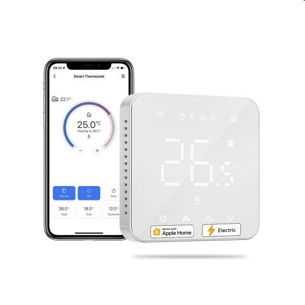 Meross Smart Wi-Fi Thermostat pre elektricke podlahove vykurovanie Meross Smart Wi-Fi Thermostat pre elektricke podlahove vykurovanie