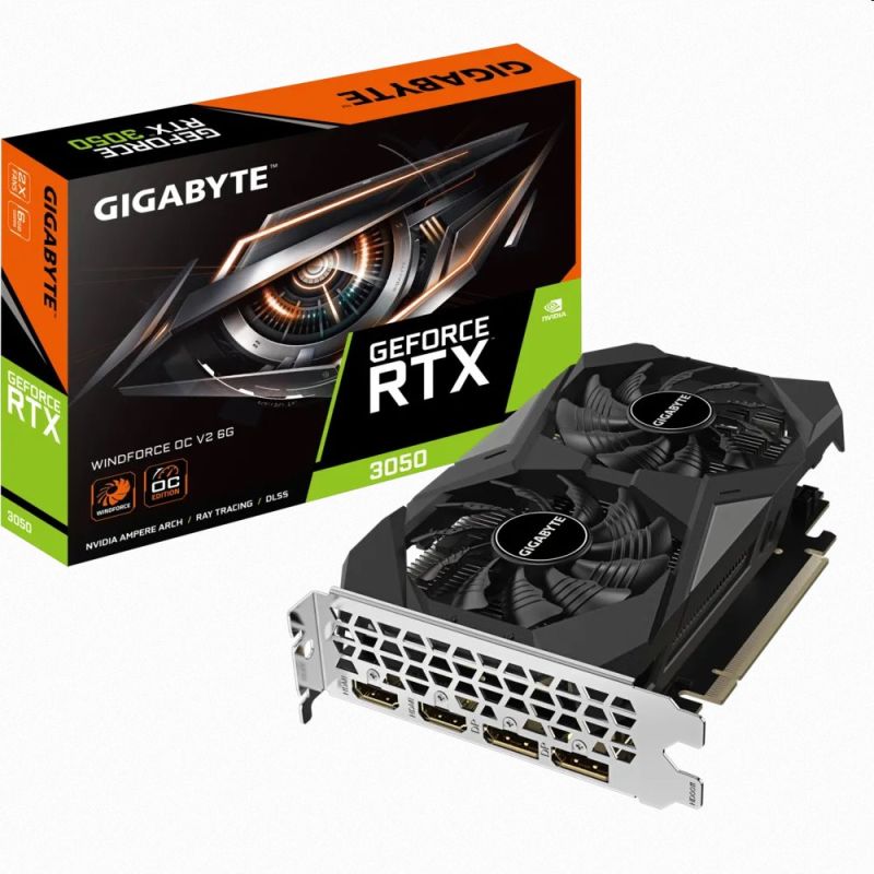 Gigabyte GeForce RTX 3050 WINDFORCE OC V2 6G Gigabyte GeForce RTX 3050 WINDFORCE OC V2 6G