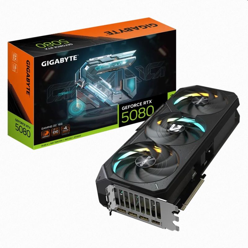 Gigabyte GeForce RTX 5080 GAMING OC 16G ROZBALENE Gigabyte GeForce RTX 5080 GAMING OC 16G ROZBALENE
