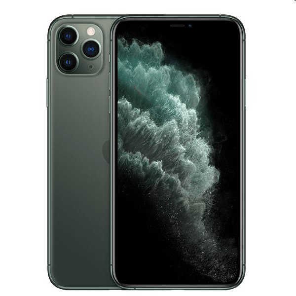 Apple iPhone 11 Pro Max, 256GB, Midnight Green, Třída C - použité, záruka 12 měsíců Apple iPhone 11 Pro Max, 256GB, Midnight Green, Třída C - použité, záruka 12 měsíců