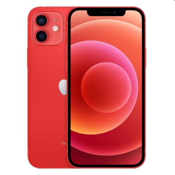 Apple iPhone 12 64GB, červená, Třída A - použité, záruka 12 měsíců