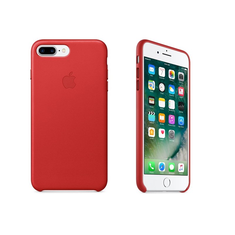 
Apple iPhone 7 Plus a iPhone 8 Plus Kožené pouzdro (Red) MMYK2ZM/A