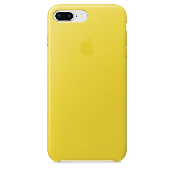 Apple iPhone 8 Plus / 7 Plus Leather Case - Spring Yellow