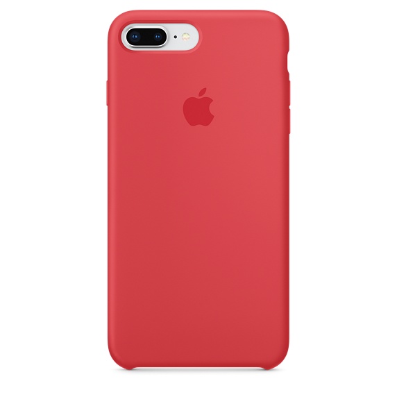 Apple iPhone 8 Plus / 7 Plus Silicone Case - Red Raspberry