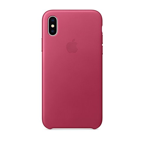 Apple iPhone X Leather Case - Pink Fuchsia
