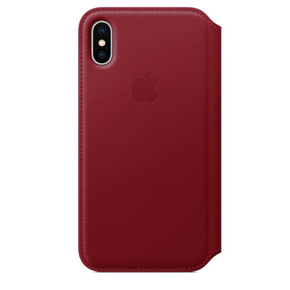 Apple iPhone X Leather Folio - (PRODUCT) RED