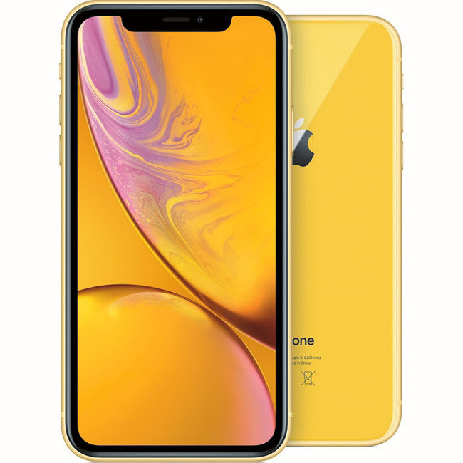 iPhone XR, 128GB, yellow