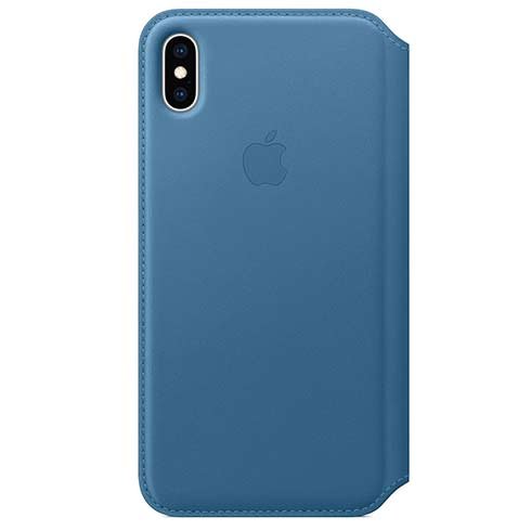
Apple iPhone XS Max Leather Folio-Cape Cod Blue