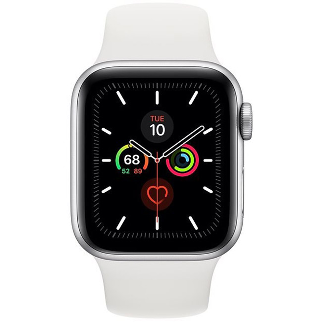 Apple Watch Series 5 GPS, 44mm | Silver, Třída B-použité, záruka 12 měsíců Apple Watch Series 5 GPS, 44mm | Silver, Třída B-použité, záruka 12 měsíců