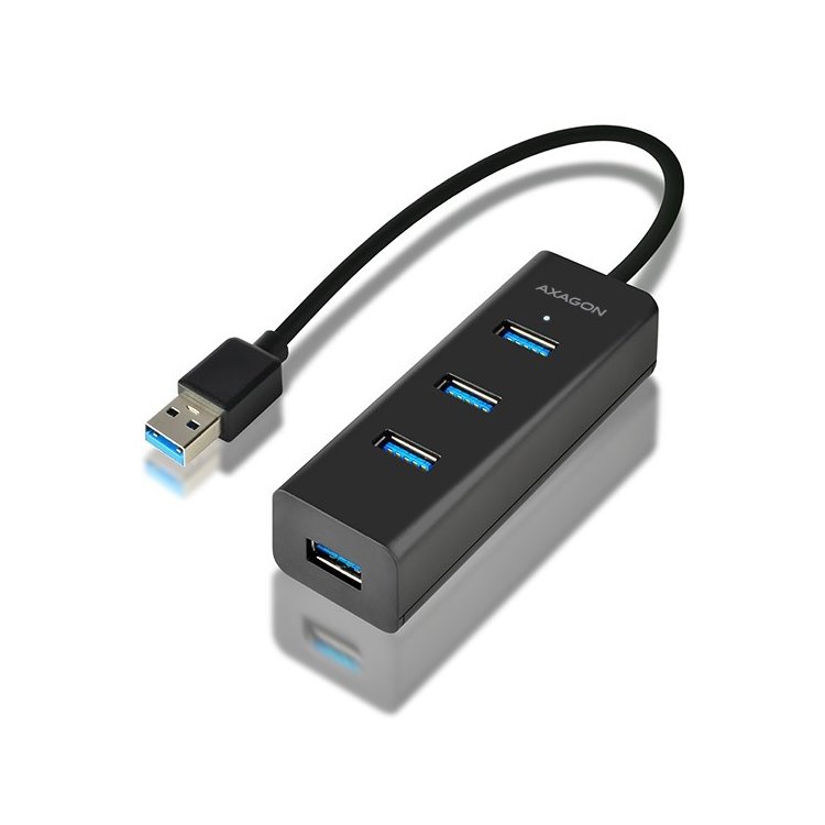 AXAGON HUE-S2B 4x USB 3.0 hub s podporou rychlonabíjení