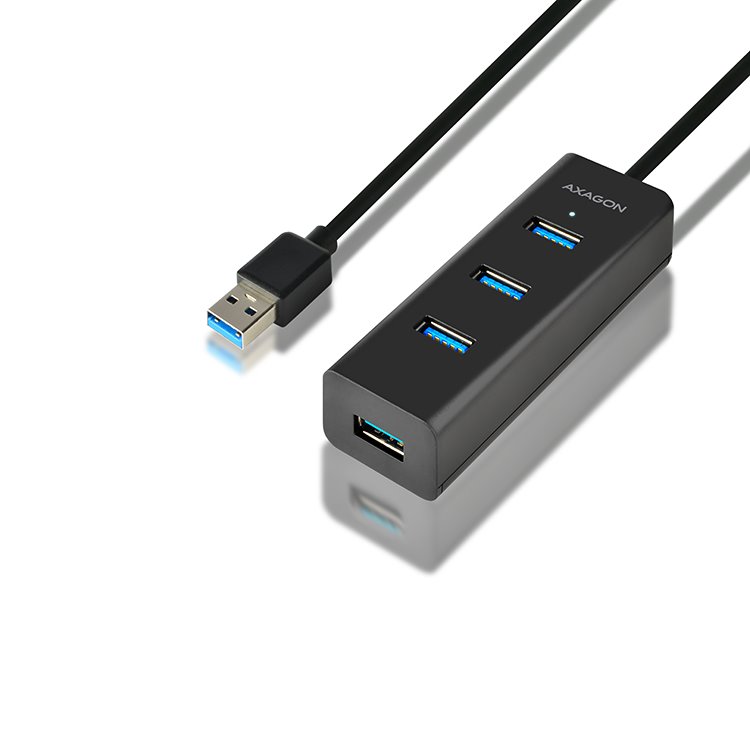 AXAGON HUE-S2BL 4x USB 3.0 hub s podporou rychlonabíjení AXAGON HUE-S2BL 4x USB 3.0 hub s podporou rychlonabíjení