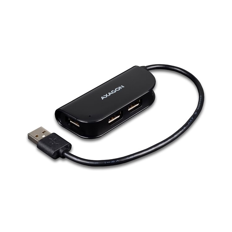 AXAGON HUE-X4 4x USB 2.0 Ready hub, Black AXAGON HUE-X4 4x USB 2.0 Ready hub, Black