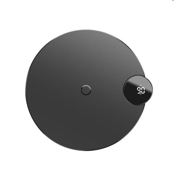 Baseus bezdrátová nabíječka s LED displejem 10W, černá
