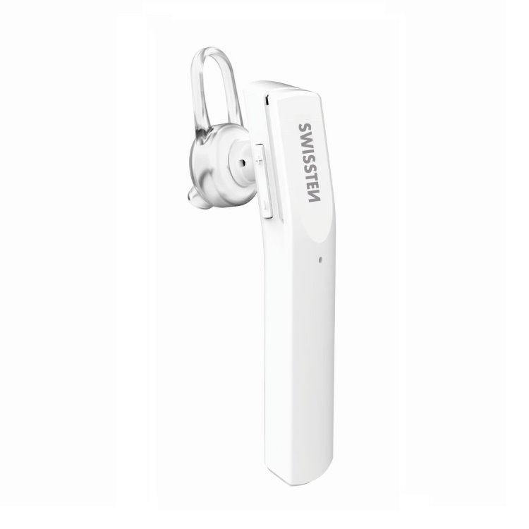 Bluetooth mono headset Swissten UltraLight UL-9, bílý