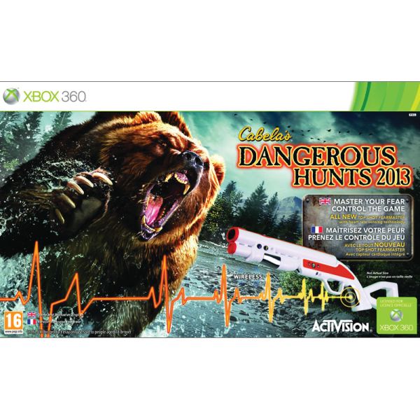 Cabelas Dangerous Hunts 2013 + Top Shot FearMaster[XBOX 360]-BAZAR (použité zboží)