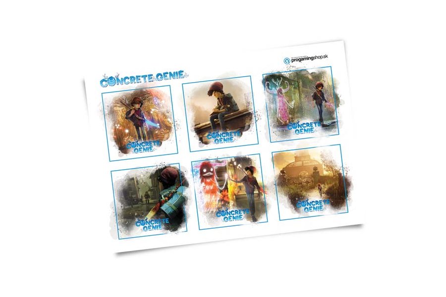 Dárek - Concrete Genie nálepky v ceně 129,- Kč