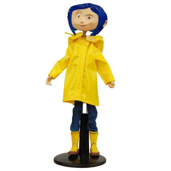 Coraline in Rain Coat Bendy Fashion Doll 18 cm