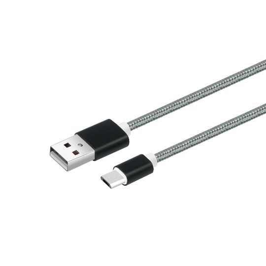 Datový a nabíjecí kabel s Micro USB konektorem, délka 1 metr, Black