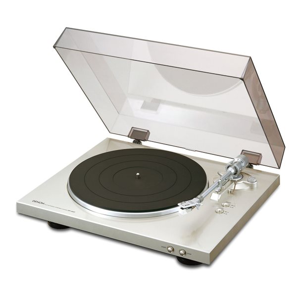 Denon DP-300F, gramofon, Silver