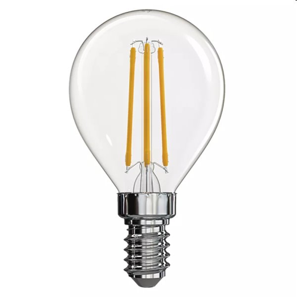 EMOS LED Žárovka Filament Mini Globe 4W E14, teplá bílá