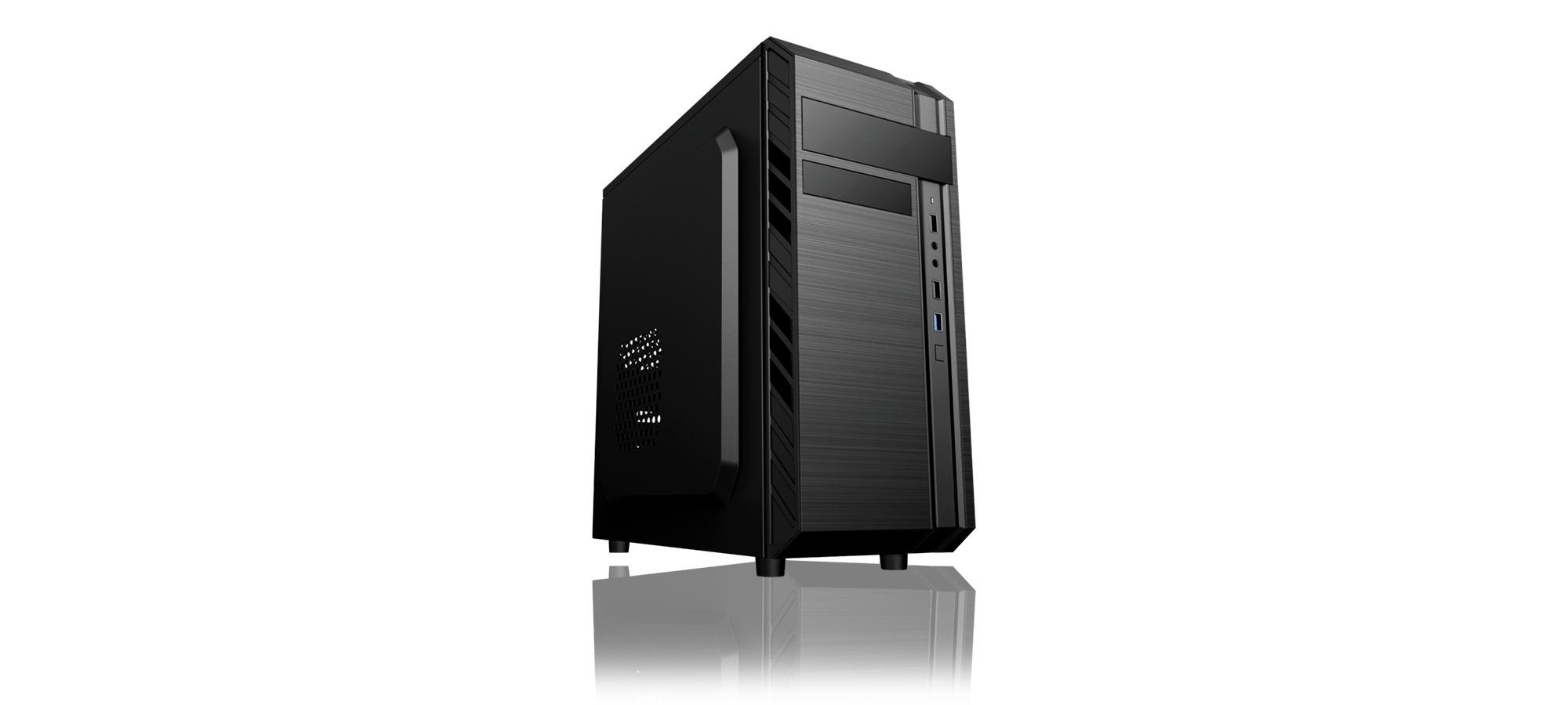 Eurocase skříňka ML X501 EVO, ATX, 1x USB 3.0, 2x USB 2.0, audio,  černá, bez zdroje