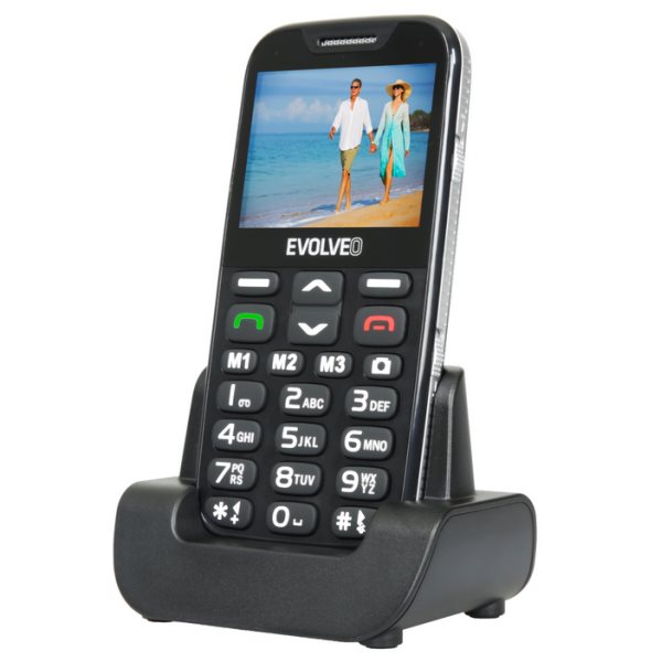 Evolveo EasyPhone XD, Black + nabíjecí stojan