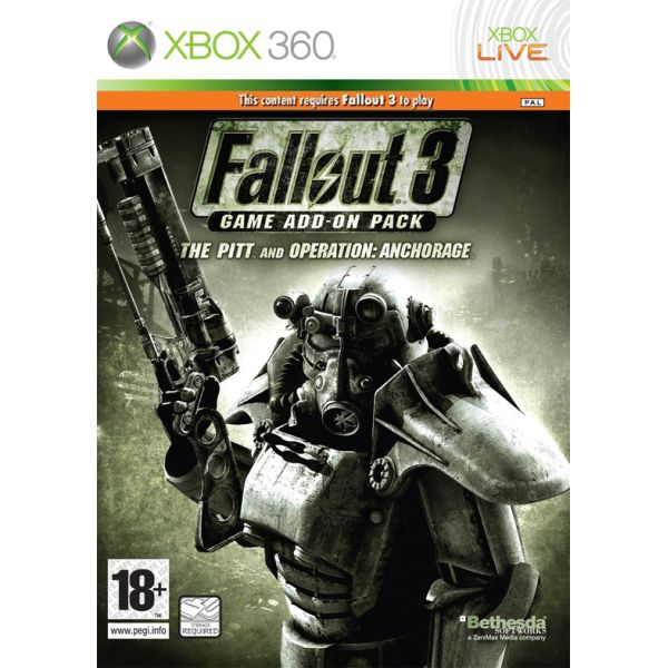 Fallout 3 Game Add-on Pack: The Pitt and Operation Anchorage[XBOX 360]-BAZAR (použité zboží)