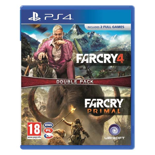 Far Cry 4 + Far Cry: Primal CZ (Double Pack)[PS4]-BAZAR (použité zboží)