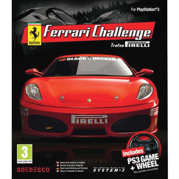 Ferrari Challenge Trofeo Pirelli PS3 Game Wheel